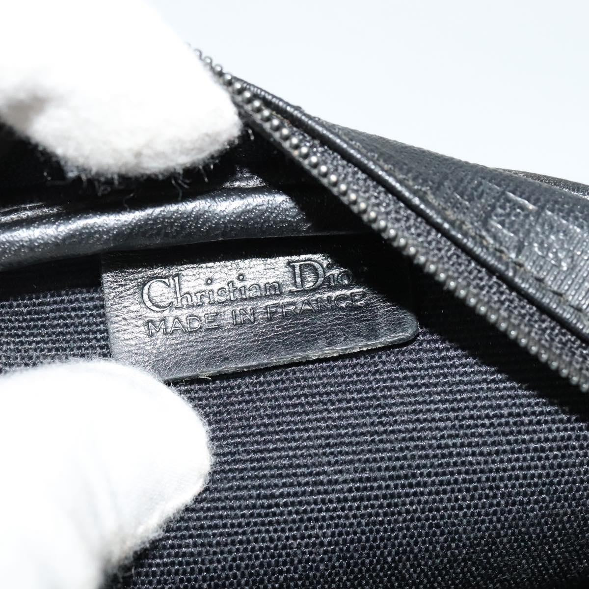 Christian Dior Vintage Trotter Pouch Canvas, BLACK, CANVAS, Clutche & pouche