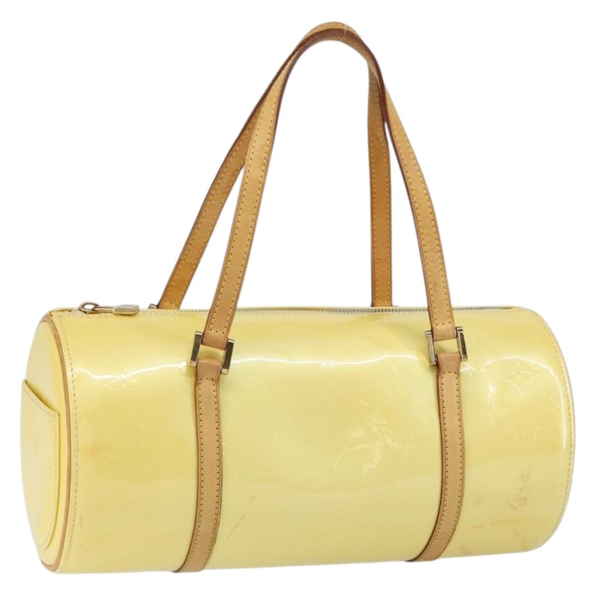 Louis Vuitton Bedford Handbag Monogram Vernis, BEIGE, PATENT_LEATHER, Handbag