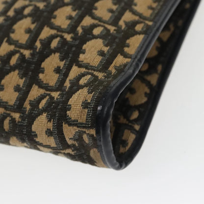 Christian Dior Vintage Trotter Shoulder Bag Canvas, NAVY, CANVAS, Shoulder bag