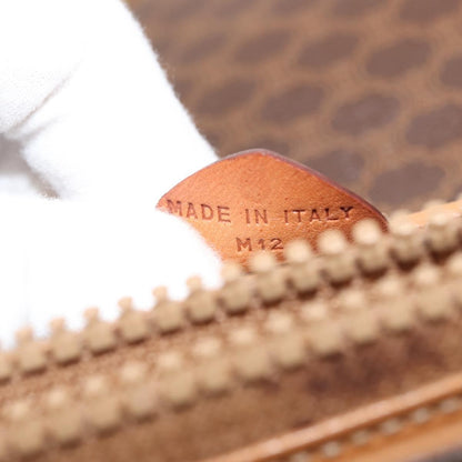 Celine Vintage Macadam Shoulder Bag Canvas, BROWN, CANVAS, Shoulder bag