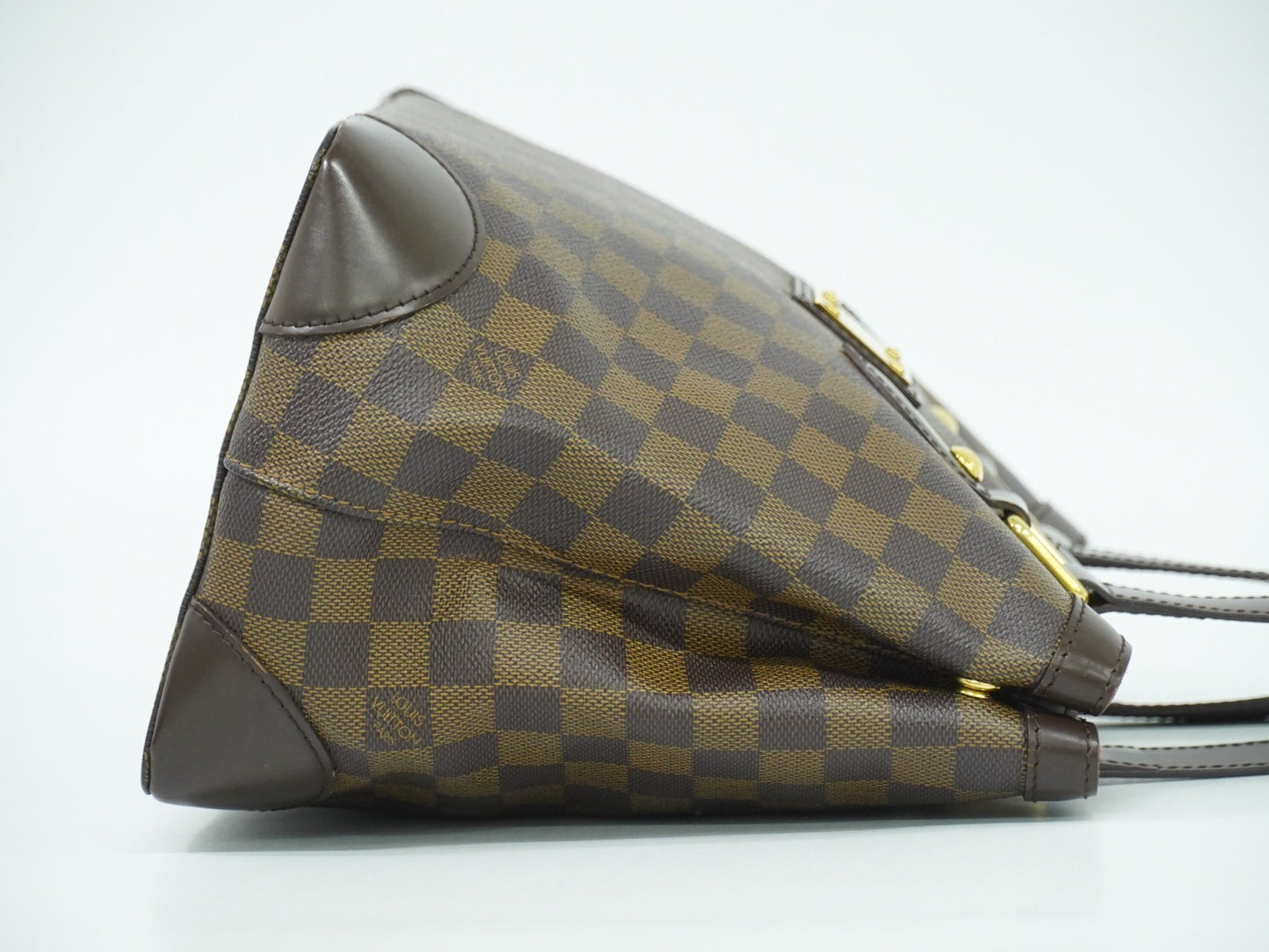 Louis Vuitton Hampstead Handbag Damier, BROWN, CANVAS, Handbag