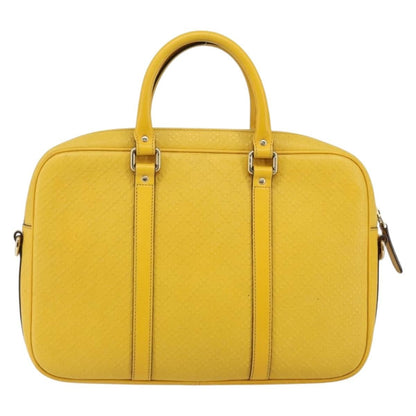 Gucci Diamante bright briefcase Leather, YELLOW, LEATHER, Briefcase
