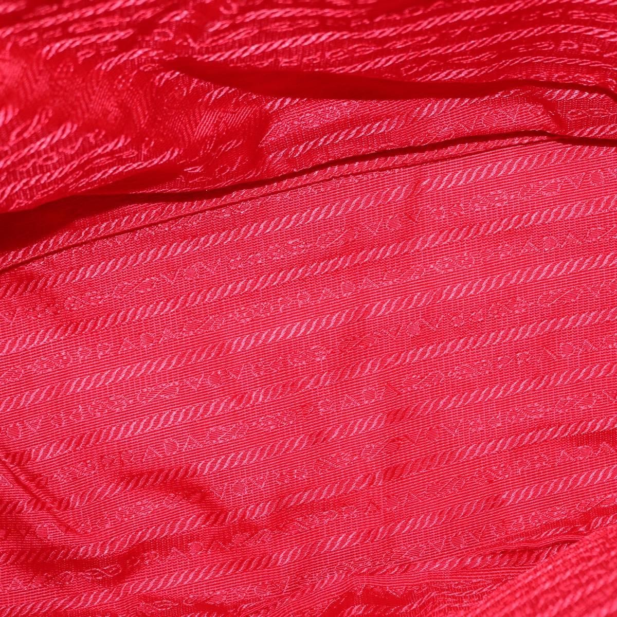 Prada Double Front Pocket Backpack Tessuto, Red, Nylon, Backpack
