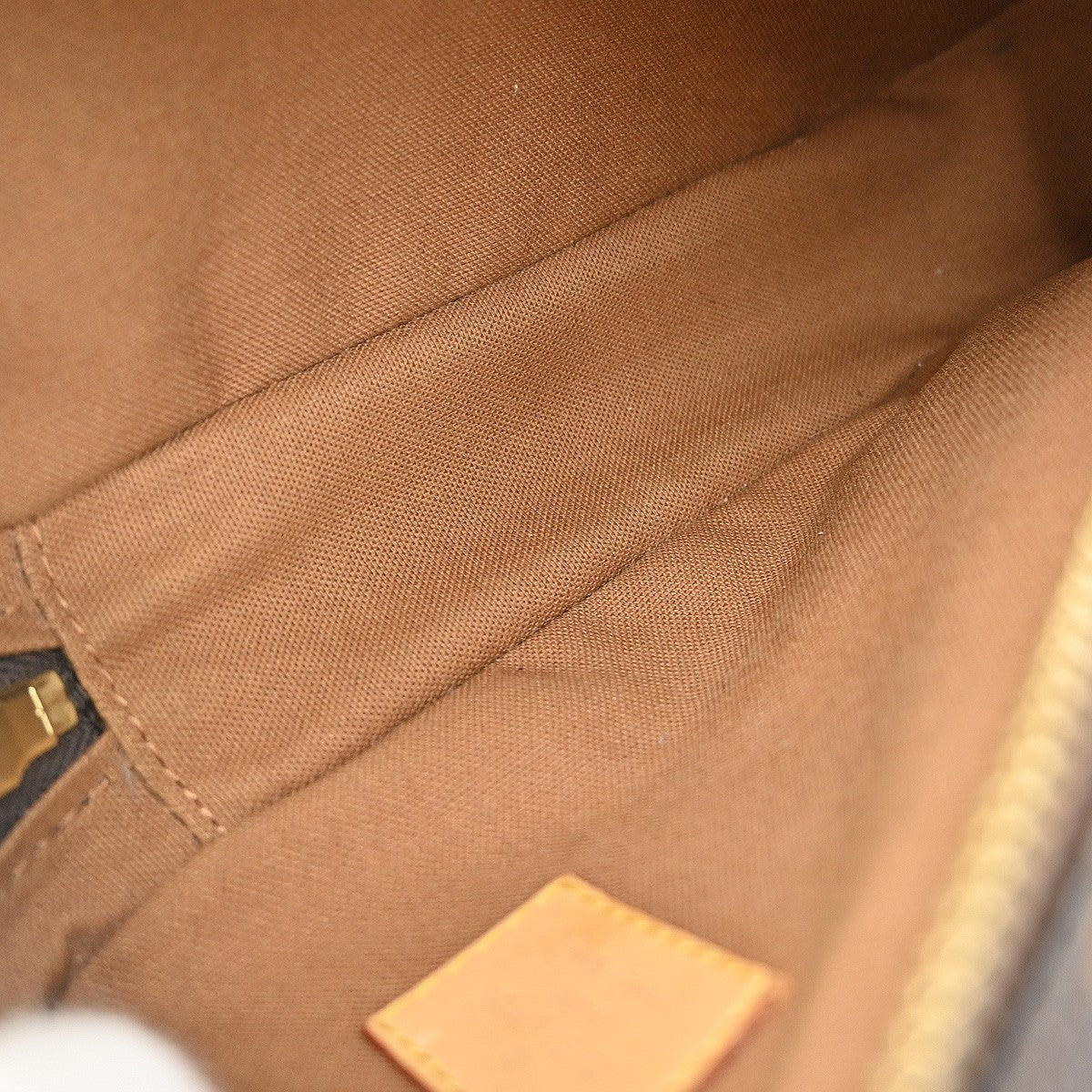 Louis Vuitton Pochette Gange Monogram Canvas, BROWN, CANVAS, Clutche & pouche