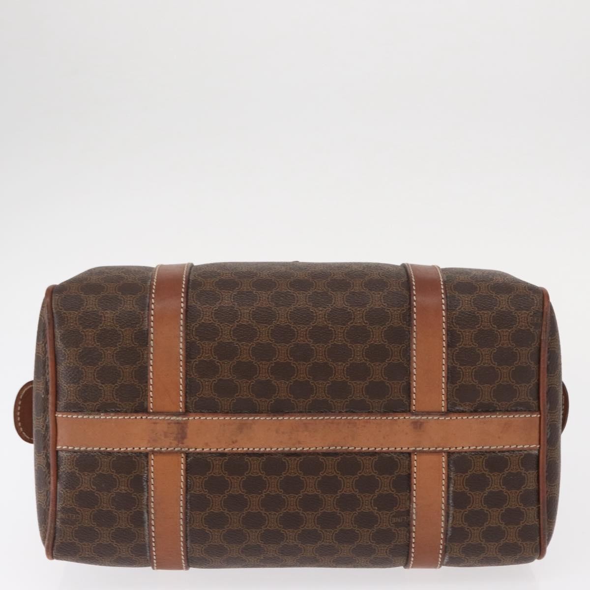 Celine Vintage Macadam Boston bag Canvas, BROWN, CANVAS, Travel bag