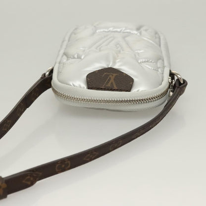 Louis Vuitton Pillow Phone Pouch Monogram Quilted Econyl Nylon, SILVER, CANVAS, Travel bag
