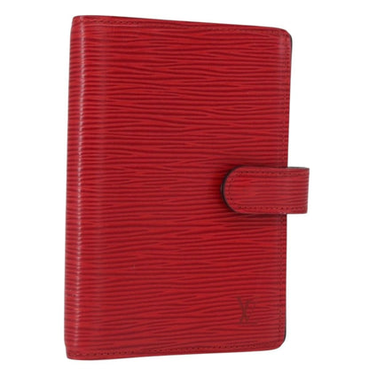 Louis Vuitton Agenda Cover Epi Leather, RED, LEATHER, Wallets