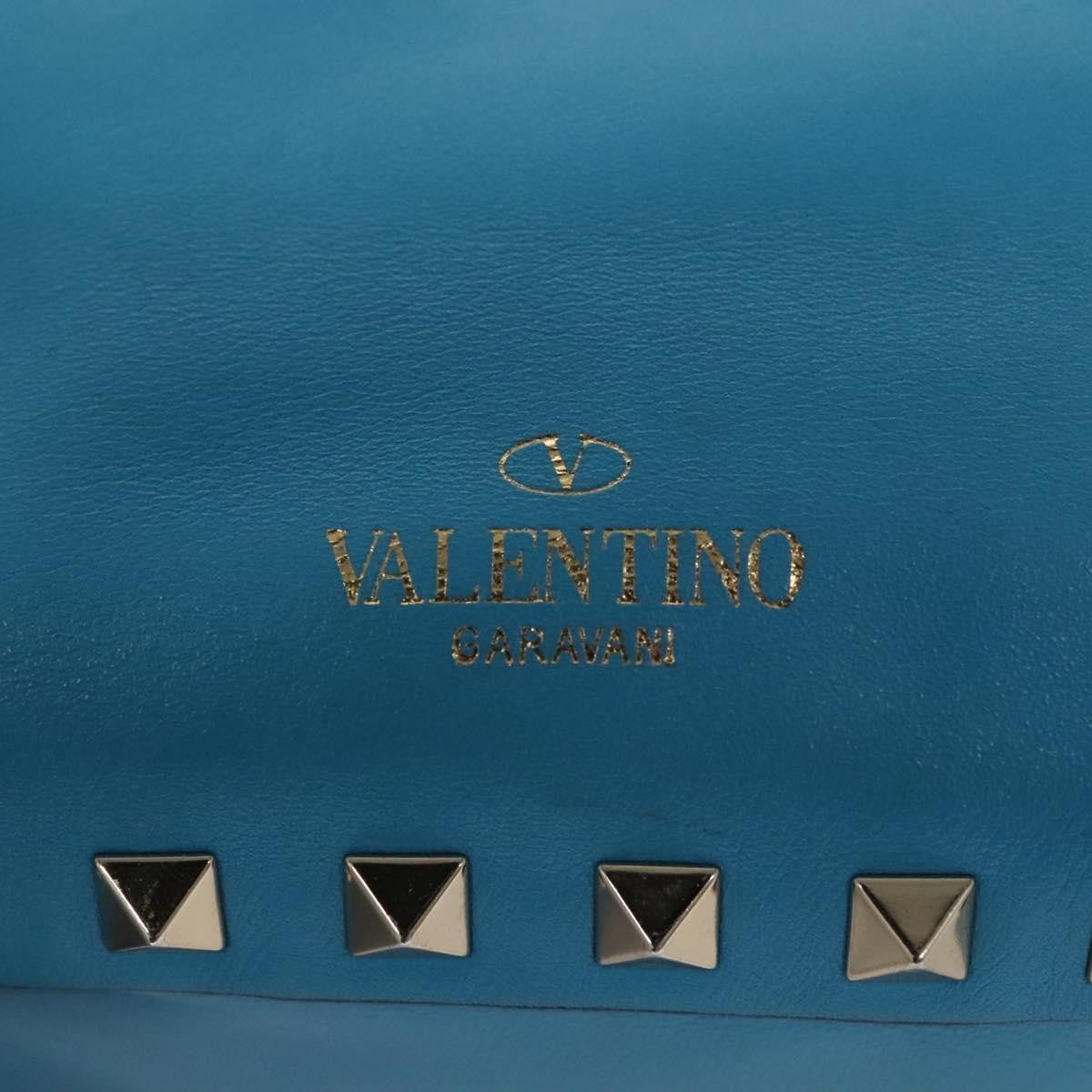 Valentino Garavani Rockstud Tote Soft Leather, BLUE, LEATHER, Tote bag