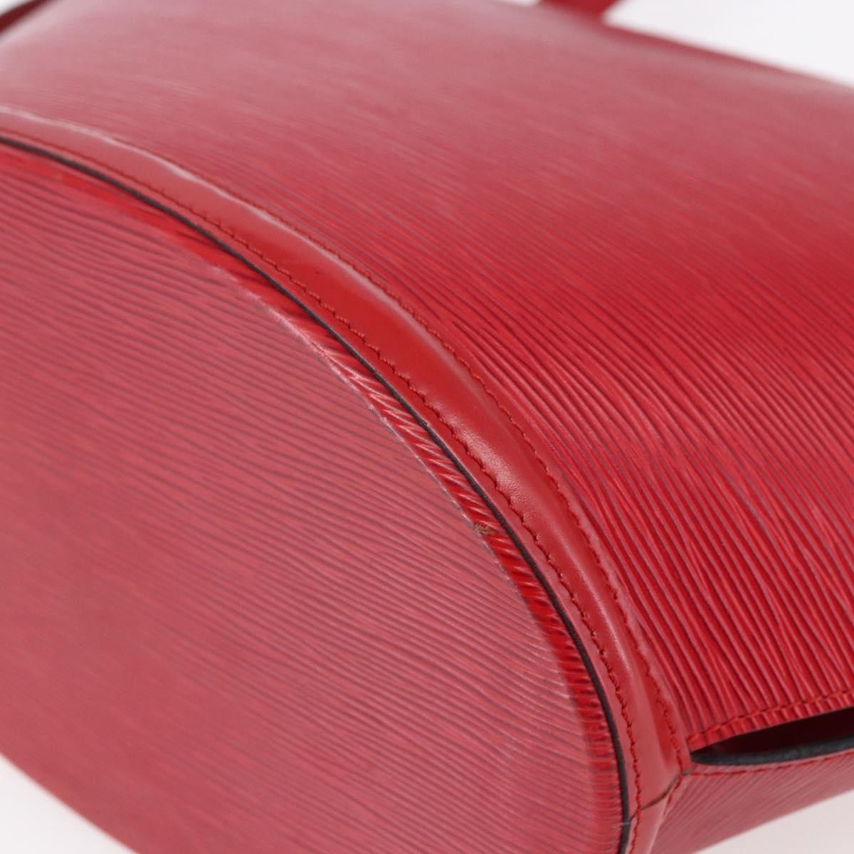 Louis Vuitton Saint Jacques Handbag Epi Leather, RED, LEATHER, Shoulder bag