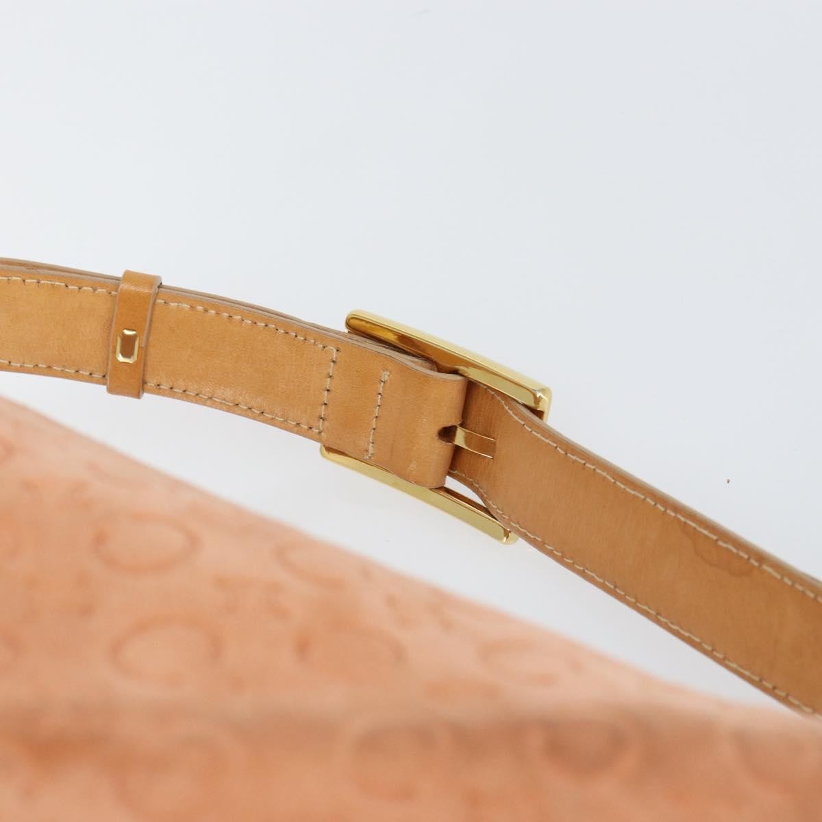 Celine C Macadam Shoulder bag Suede, ORANGE, SUEDE, Shoulder bag