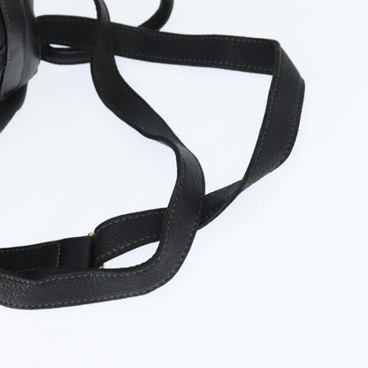 Fendi Logo Flap Drawstring Backpack Leather, BLACK, LEATHER, Backpack