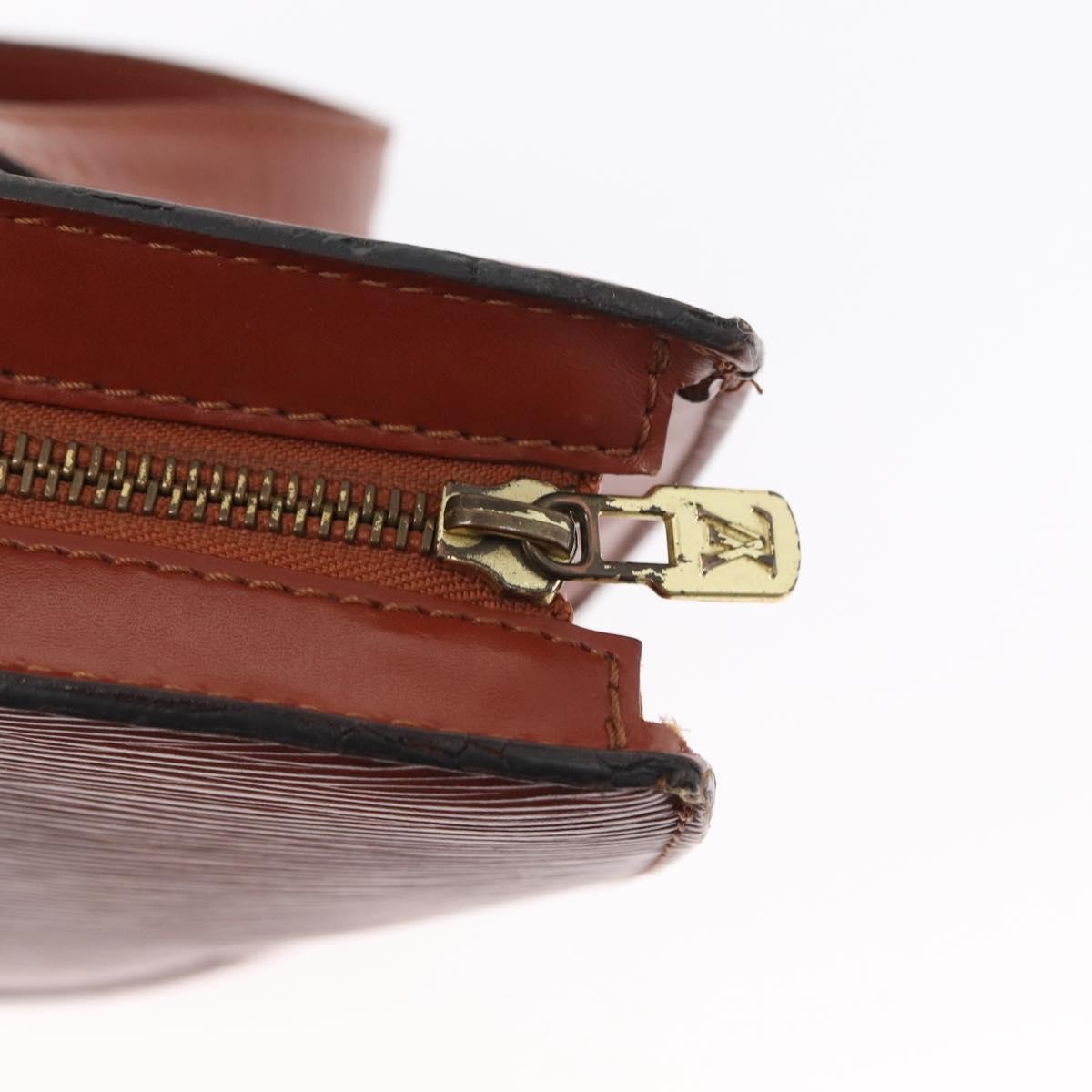 Louis Vuitton Saint Jacques Handbag Epi Leather, BROWN, LEATHER, Handbag