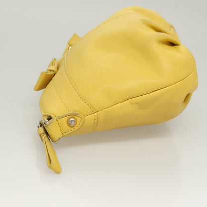 Burberry Blue Label shoulder bag Leather, YELLOW, LEATHER, Shoulder bag