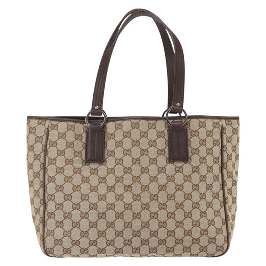Gucci Vintage Open Tote GG Canvas, BEIGE, CANVAS, Tote bag