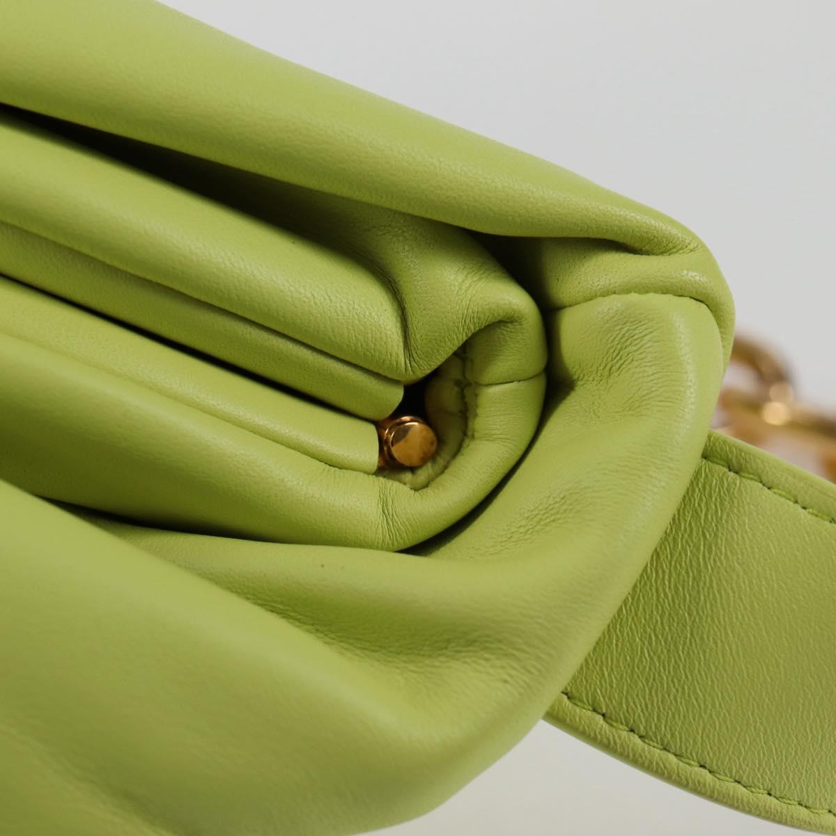 Bottega Veneta The Chain Pouch Leather, YELLOW, LEATHER, Clutche & pouche