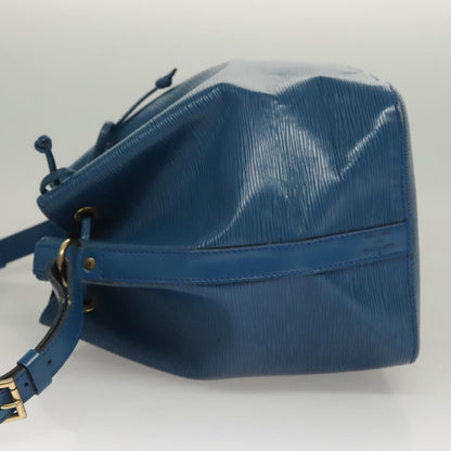Louis Vuitton Petit Noe Handbag Epi Leather, BLUE, LEATHER, Handbag