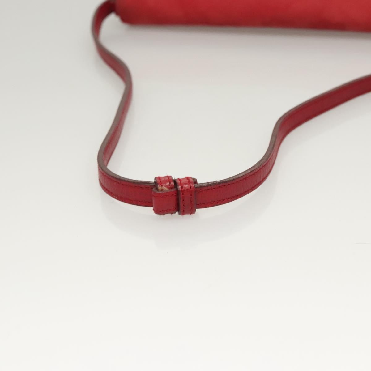 Loewe Anagram Shoulder Bag Leather, RED, SUEDE, Shoulder bag