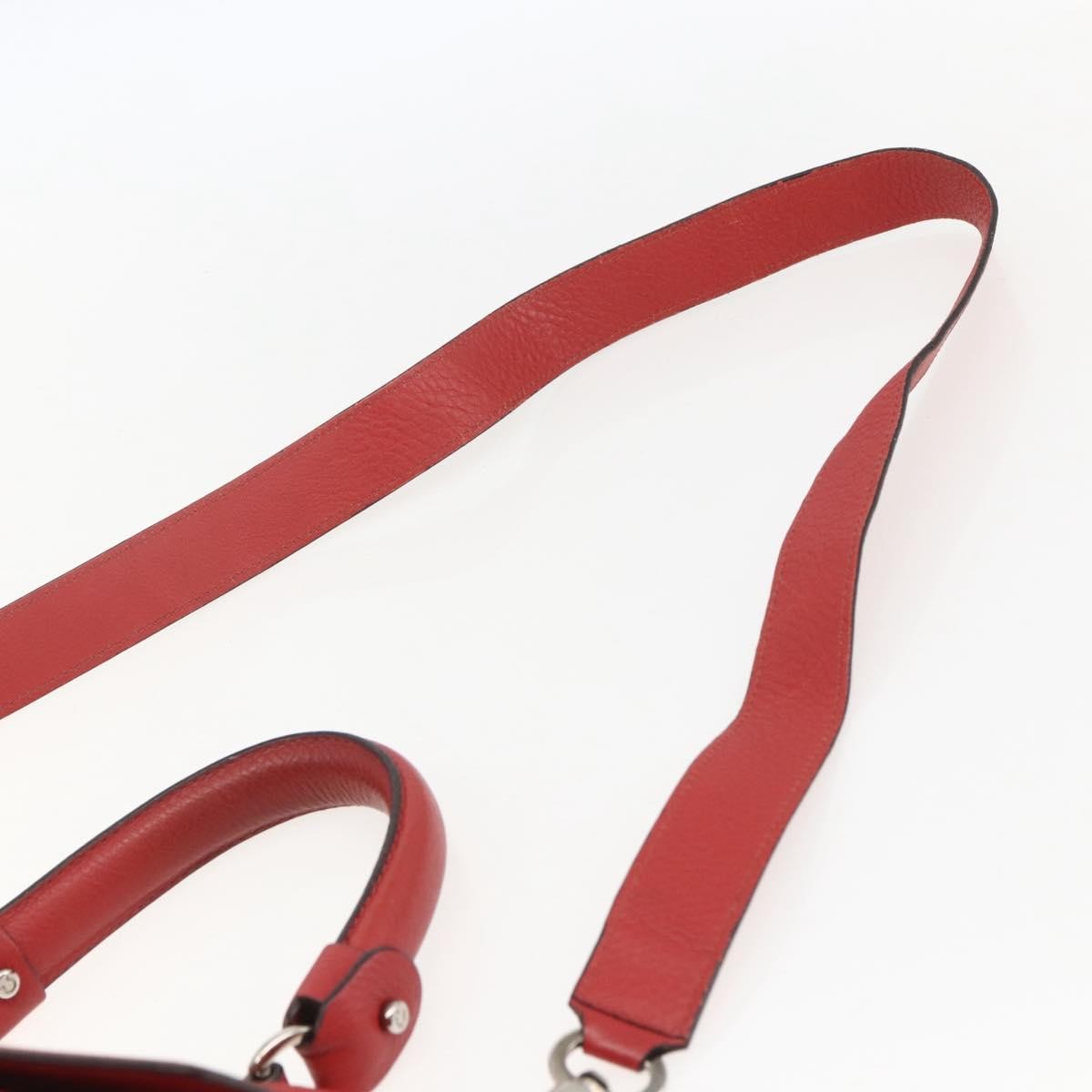 Salvatore Ferragamo Sofia Satchel Grainy Leather, RED, LEATHER, Handbag