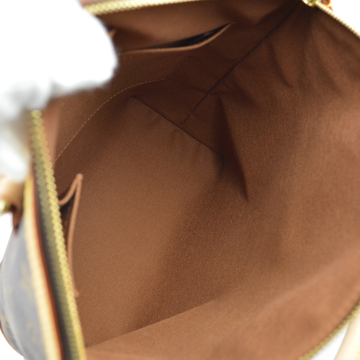 Louis Vuitton Lockit Handbag Monogram Canvas, BROWN, CANVAS, Tote bag