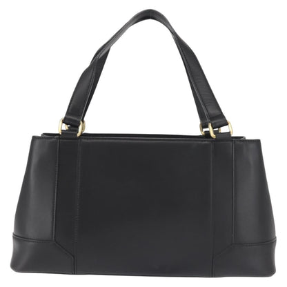Burberry Vintage Tote Leather, BLACK, LEATHER, Tote bag