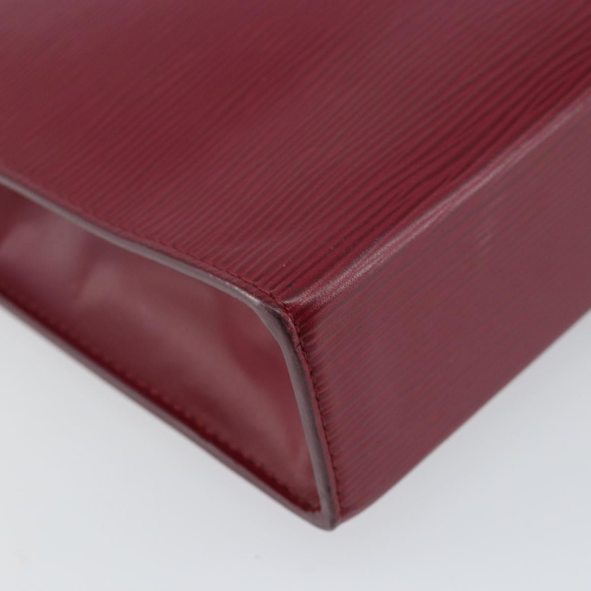 Louis Vuitton Toiletry Pouch Epi Leather, BURGUNDY, LEATHER, Toiletry Case
