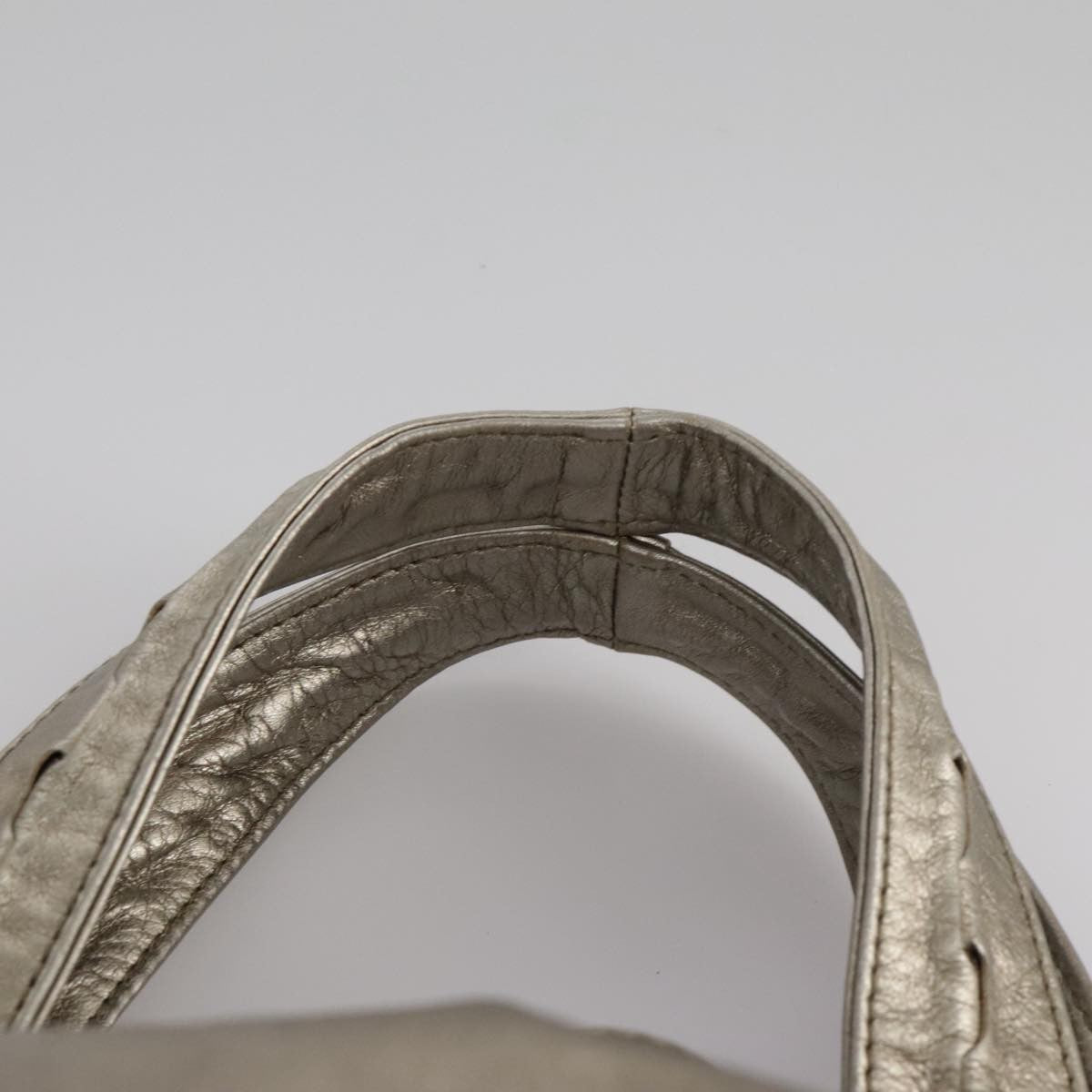 Salvatore Ferragamo Gancini Shoulder Bag Leather, GOLD, LEATHER, Shoulder bag