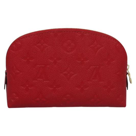 Louis Vuitton Cosmetic Pouch Monogram Empreinte Leather, RED, LEATHER, Toiletry Case