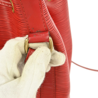 Louis Vuitton Petit Noe Handbag Epi Leather, RED, LEATHER, Shoulder bag