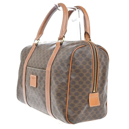 Celine Macadam Handbag Macadam with leather, BROWN, PVC, Handbag