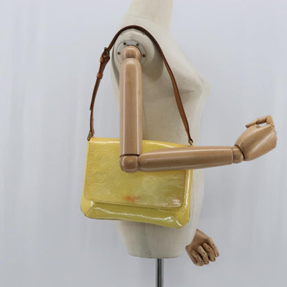 Louis Vuitton Thompson Street Handbag Monogram Vernis, YELLOW, PATENT_LEATHER, Shoulder bag