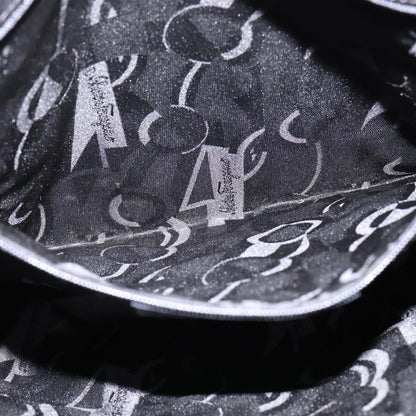 Salvatore Ferragamo Vala Shoulder Bag Canvas, BLACK, CANVAS, Shoulder bag