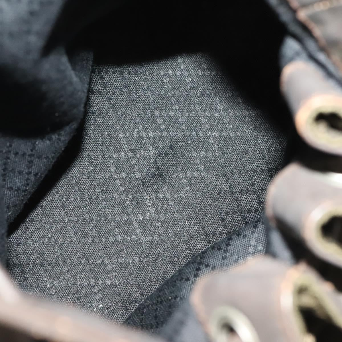 Gucci Vintage Bamboo Bucket Bag Nylon and Leather, BROWN, NYLON, Handbag