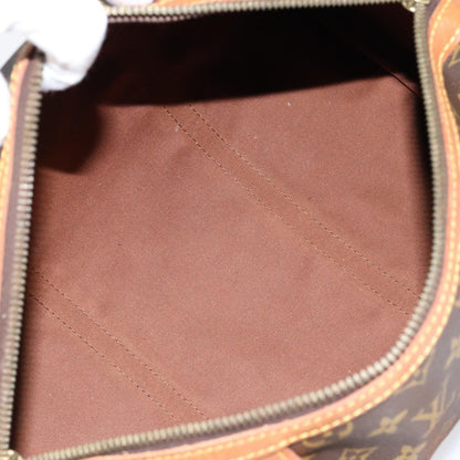 Louis Vuitton Sac Souple Handbag Monogram Canvas, BROWN, CANVAS, Handbag