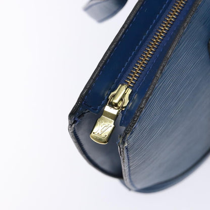 Louis Vuitton Saint Jacques Handbag Epi Leather, BLUE, LEATHER, Shoulder bag