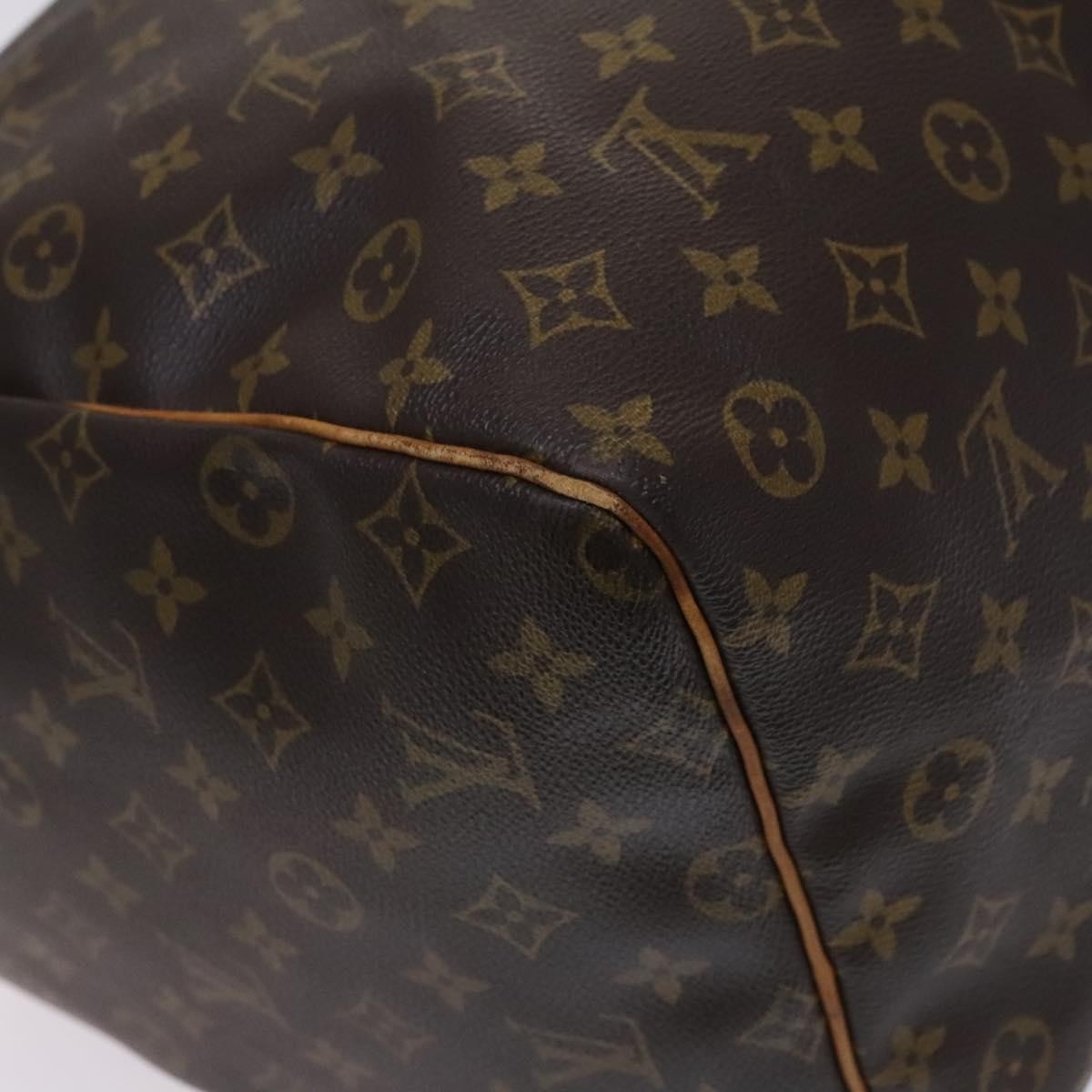 Louis Vuitton Keepall Bag Monogram Canvas, BROWN, CANVAS, Travel bag
