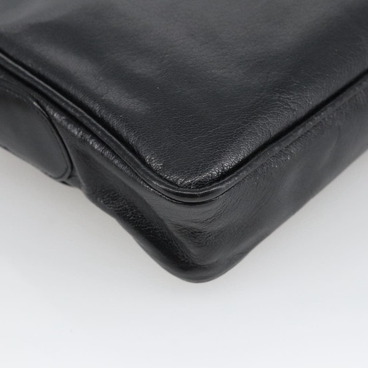 Celine Shoulder Bag Leather, BLACK, LEATHER, Shoulder bag