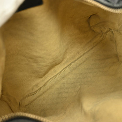 Bottega Veneta Handle Pouch Intrecciato Nappa, BLACK, LEATHER, Clutche & pouche