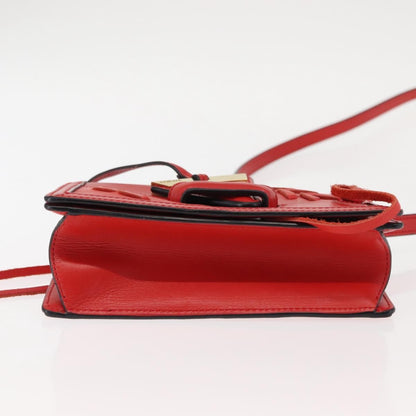 Loewe Barcelona Shoulder Bag Leather, RED, LEATHER, Shoulder bag