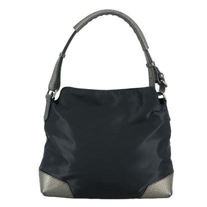 Burberry Vintage Shoulder Bag Nylon, BLACK, NYLON, Shoulder bag