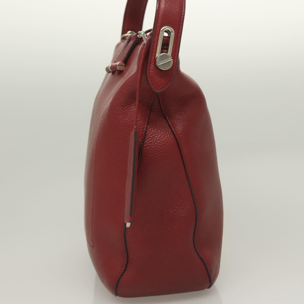 Bally Vintage Shoulder Bag Leather, RED, LEATHER, Shoulder bag