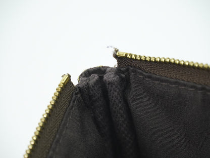 Louis Vuitton Mini pochette accessoire Min Lin Canvas, BROWN, CANVAS, Clutche & pouche