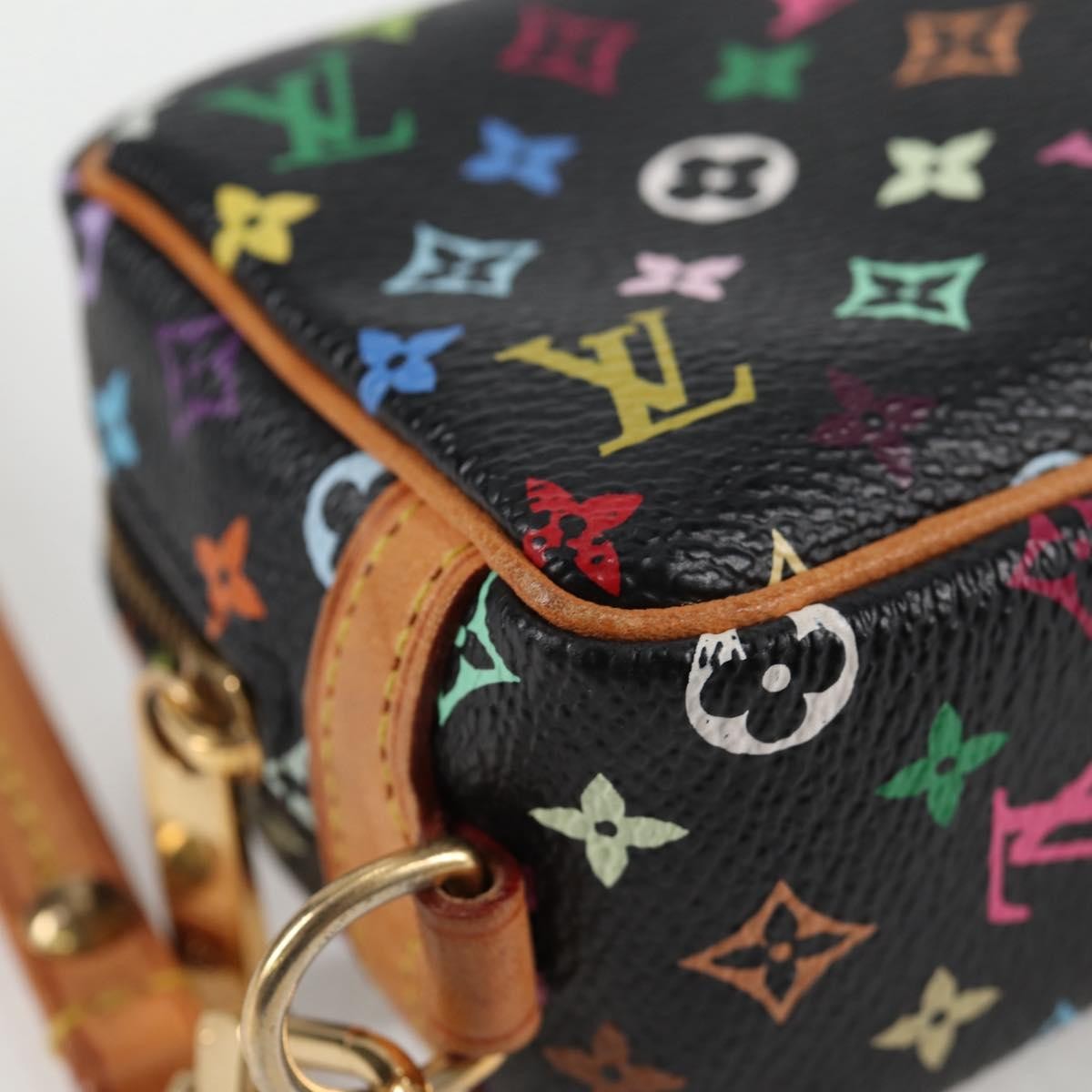 Louis Vuitton Wapity Trousse Pouch Monogram Multicolor, BLACK, CANVAS, Clutche & pouche