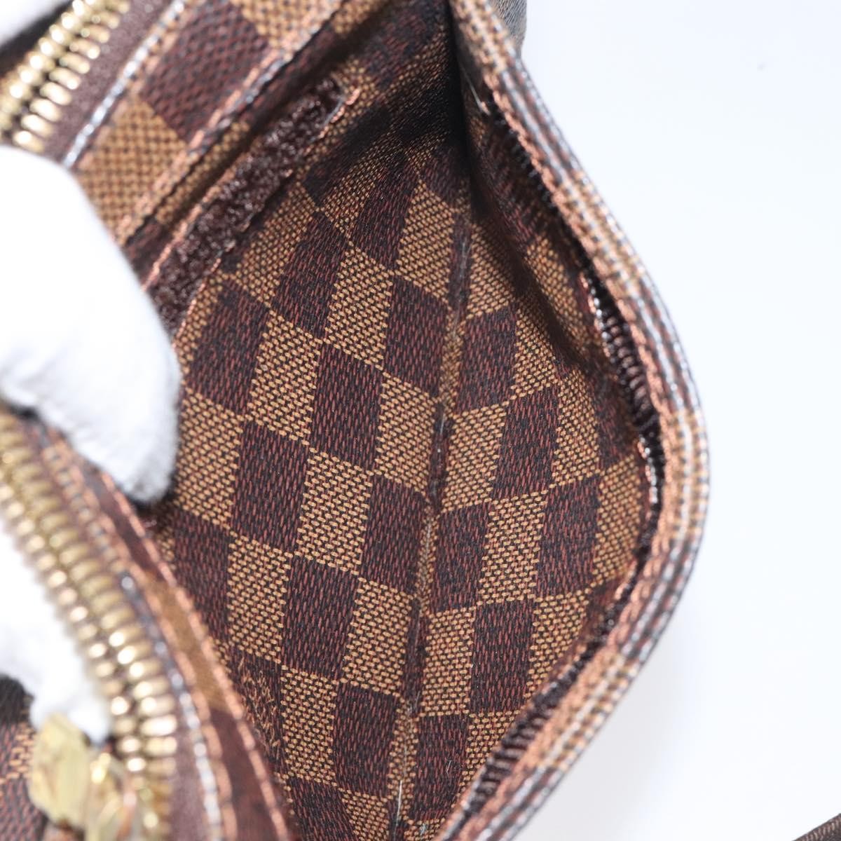 Louis Vuitton Geronimos Waist Bag Damier, BROWN, CANVAS, Clutche & pouche