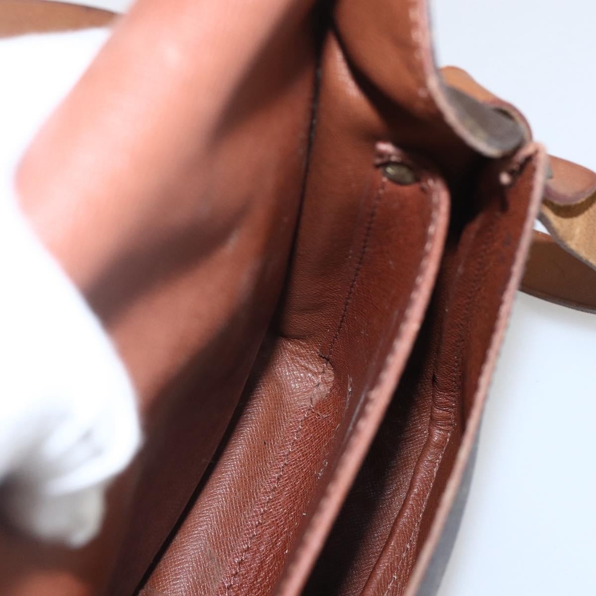 Louis Vuitton Cartouchiere Handbag Monogram Canvas, BROWN, CANVAS, Shoulder bag