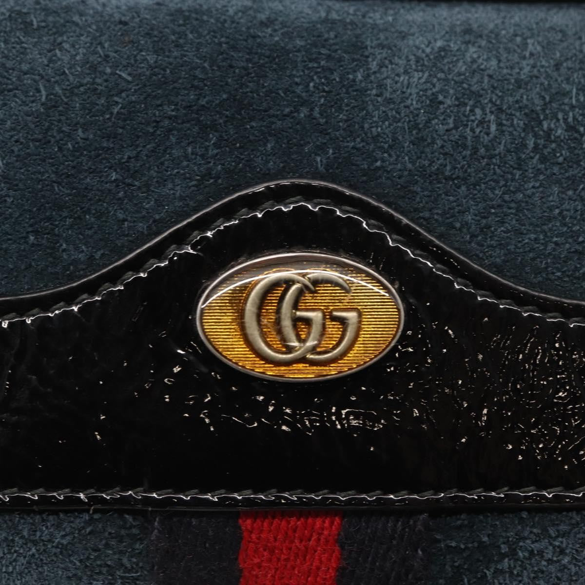 Gucci Ophidia Belt Bag Suede, NAVY, SUEDE, Shoulder bag