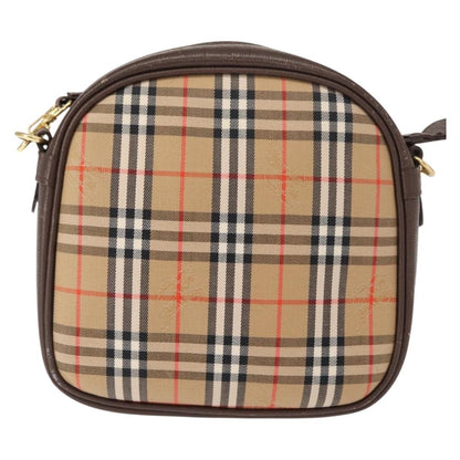 Burberry Nova check Shoulder bag Canvas, BEIGE, CANVAS, Shoulder bag