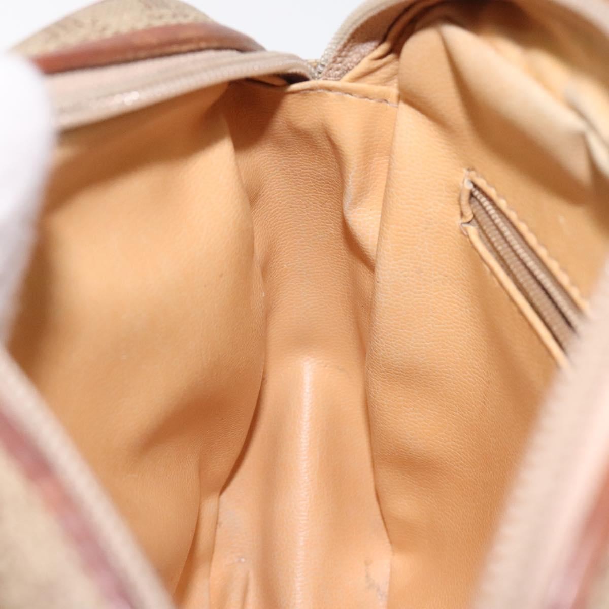 Celine Macadam Shoulder Bag PVC Leather, BEIGE, CANVAS, Shoulder bag