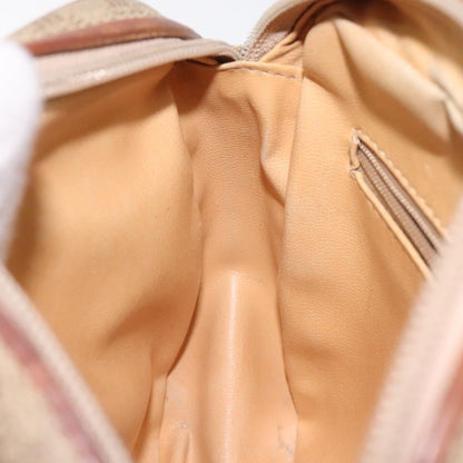 Celine Macadam Shoulder Bag PVC Leather, BEIGE, CANVAS, Shoulder bag