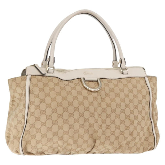 Gucci D Ring Tote GG Canvas, BEIGE, CANVAS, Tote bag