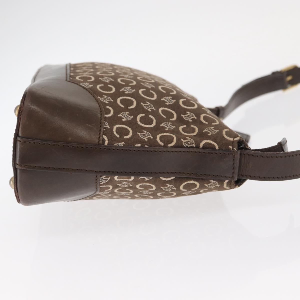 Celine C Macadam Shoulder bag Canvas, BROWN, CANVAS, Shoulder bag